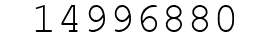 Number 14996880.