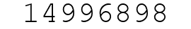 Number 14996898.
