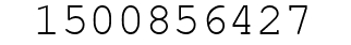 Number 1500856427.
