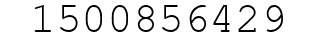 Number 1500856429.