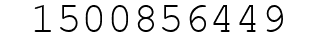 Number 1500856449.