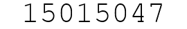 Number 15015047.