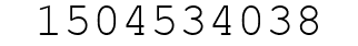Number 1504534038.
