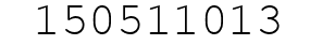 Number 150511013.