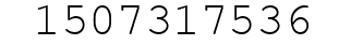 Number 1507317536.