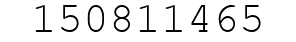 Number 150811465.