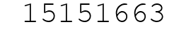 Number 15151663.