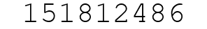 Number 151812486.