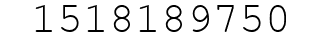 Number 1518189750.