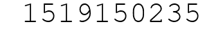 Number 1519150235.