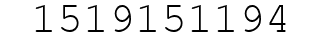 Number 1519151194.