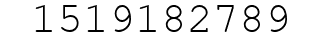 Number 1519182789.