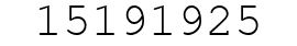 Number 15191925.
