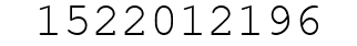Number 1522012196.
