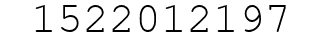 Number 1522012197.