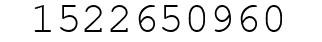 Number 1522650960.