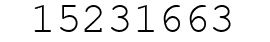 Number 15231663.