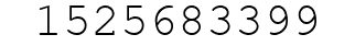 Number 1525683399.