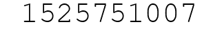 Number 1525751007.