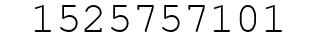 Number 1525757101.