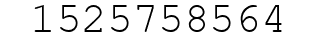 Number 1525758564.