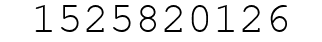 Number 1525820126.