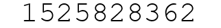 Number 1525828362.