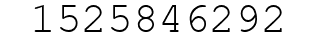 Number 1525846292.