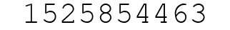 Number 1525854463.