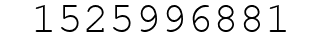 Number 1525996881.