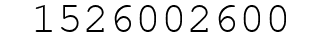 Number 1526002600.