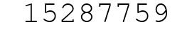 Number 15287759.