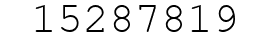 Number 15287819.