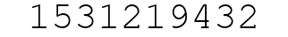 Number 1531219432.