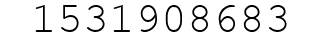Number 1531908683.