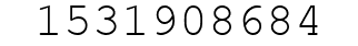 Number 1531908684.