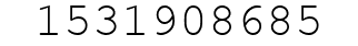 Number 1531908685.