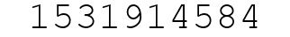 Number 1531914584.