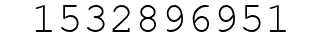 Number 1532896951.