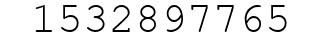 Number 1532897765.