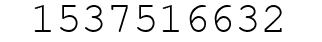 Number 1537516632.