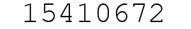 Number 15410672.