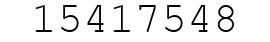 Number 15417548.