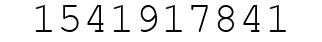 Number 1541917841.