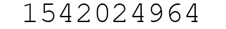 Number 1542024964.