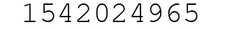 Number 1542024965.