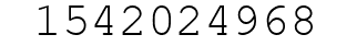 Number 1542024968.