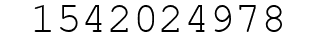 Number 1542024978.