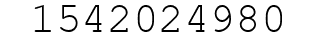 Number 1542024980.