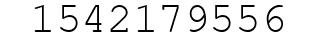 Number 1542179556.